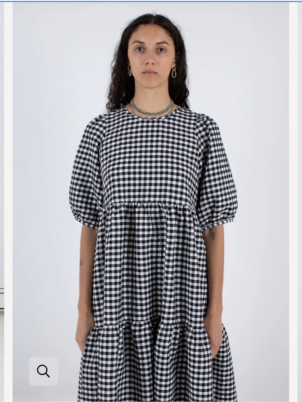 Wray ROSEMARY DRESS - BLACK CHECK - Picture 3 of 3